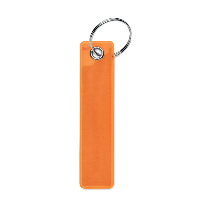 Porte-clés réfléchissant à personnaliser Keyflect orange fluo
